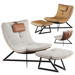 现代躺椅_躺椅_睡椅_休闲椅_懒人椅3D模型