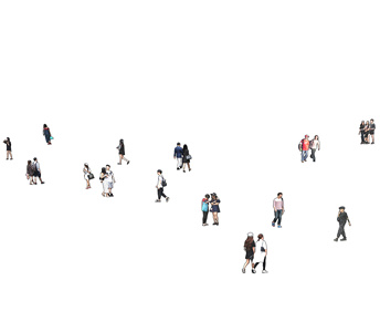 人物，时尚人物，人群SU模型