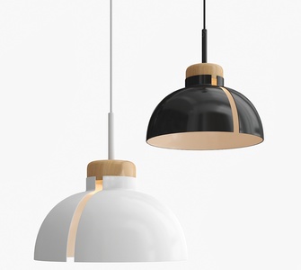 现代奶油吊灯3D模型