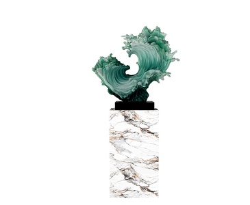 新中式雕塑摆件3D模型