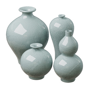 现代陶罐摆子su模型