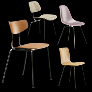 现代休闲椅椅子单椅，餐饮SU模型