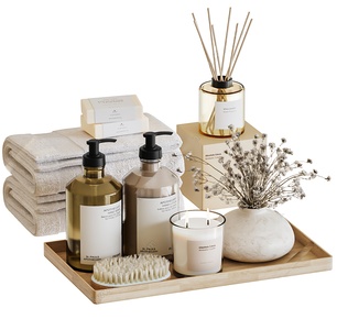 洗浴用品_洗护用品_毛巾_卫生间摆件3D模型