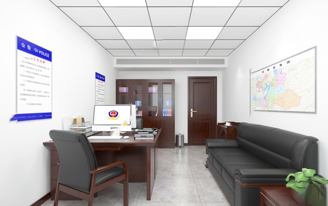 国企办公沙发党政机关办公室3d模型