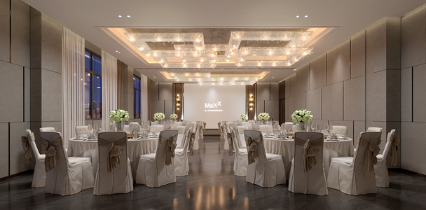 现代宴会厅SU模型