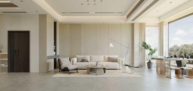 现代客厅 3d模型 (1)