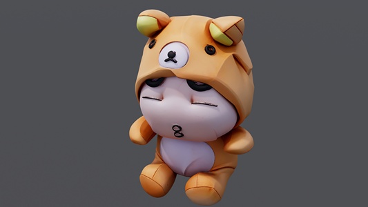 穿小熊衣服的蜡笔小新