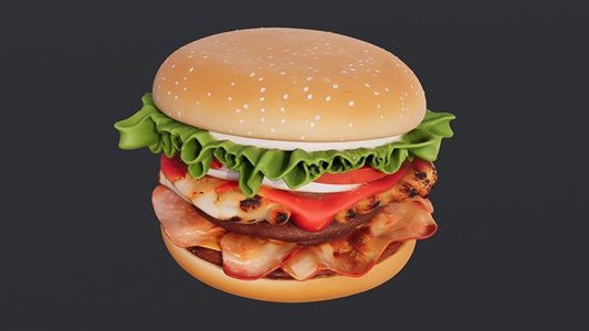 培根生菜汉堡