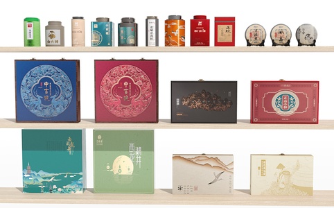 茶具_摆件_茶叶礼品盒3D模型(2021)