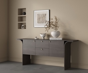 现代侘寂玄关柜 SU模型