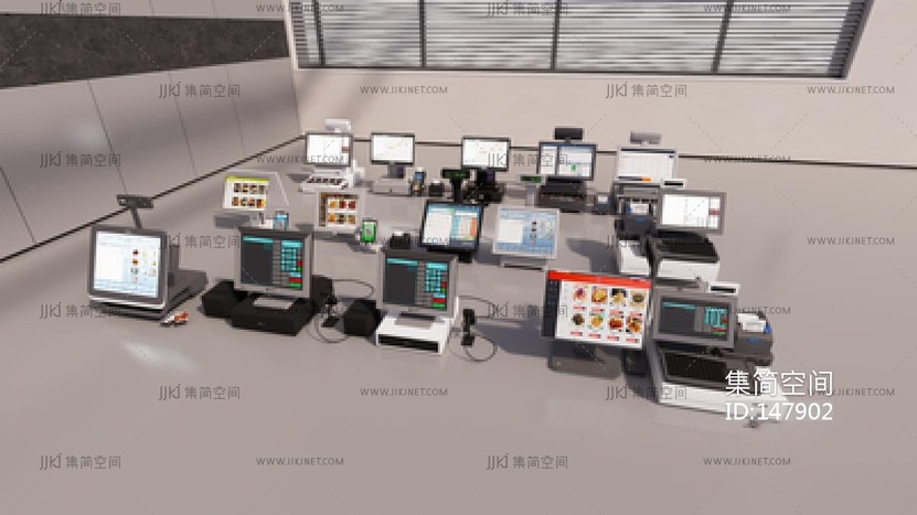 收银机，收银台组合