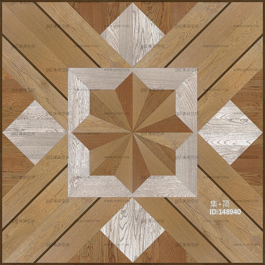 原木色拼花木地板贴图