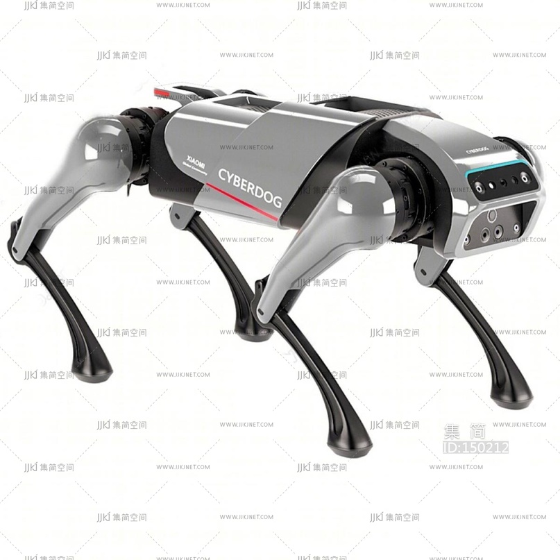 11-现代小米机器人_仿生四足机器人_机器狗_小米机器人_机器人_智能玩具SU模型