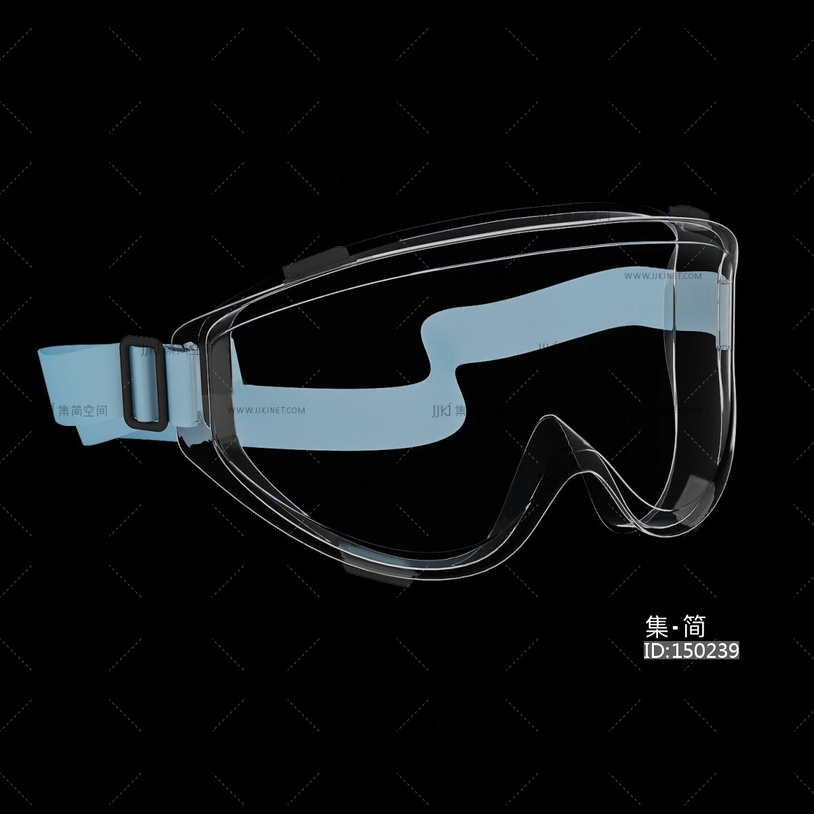 01-现代眼镜店_泳镜_护目镜_防雾镜_亚克力su模型