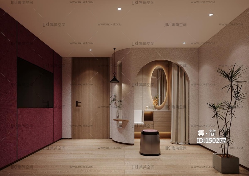 美容院，SPA间，按摩美容会所3D模型