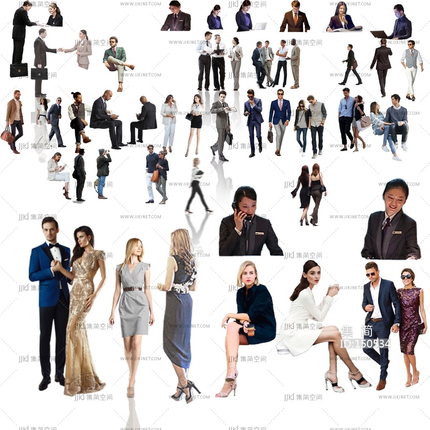 03-psd免抠酒店人物坐着的坐姿人酒店客服商务人物-09贴图