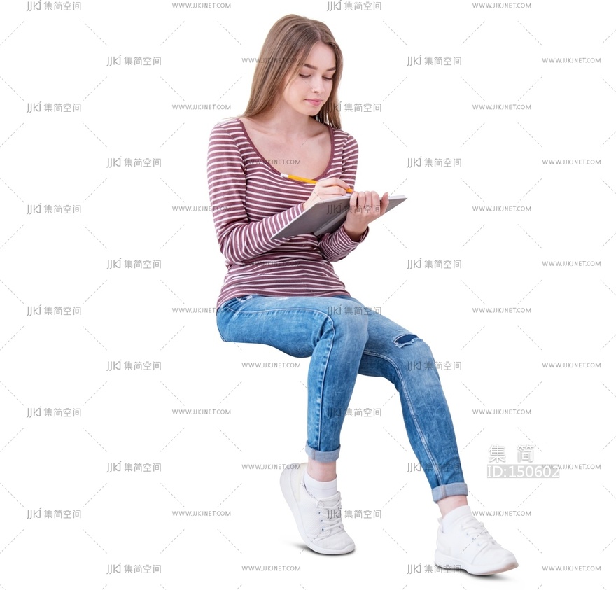 png免扣人物坐姿坐着的人休闲人物前景人物免抠人物贴图 (27)