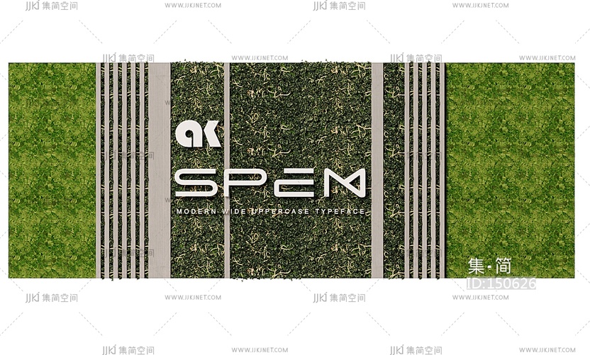 现代绿植墙，植物墙