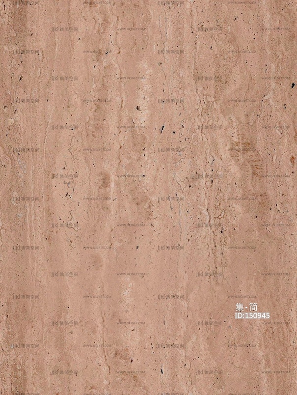 现代意式大理石_无缝红色洞石夯土贴图