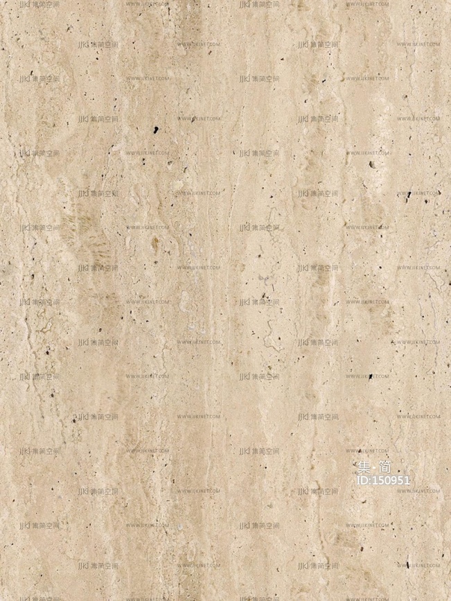 现代中式洞石_无缝米黄色洞石贴图