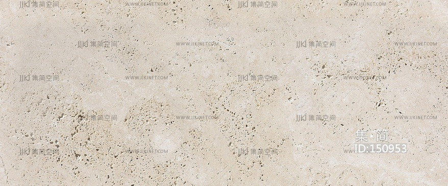 中式简约洞石_无缝米黄色洞石贴图 (2)