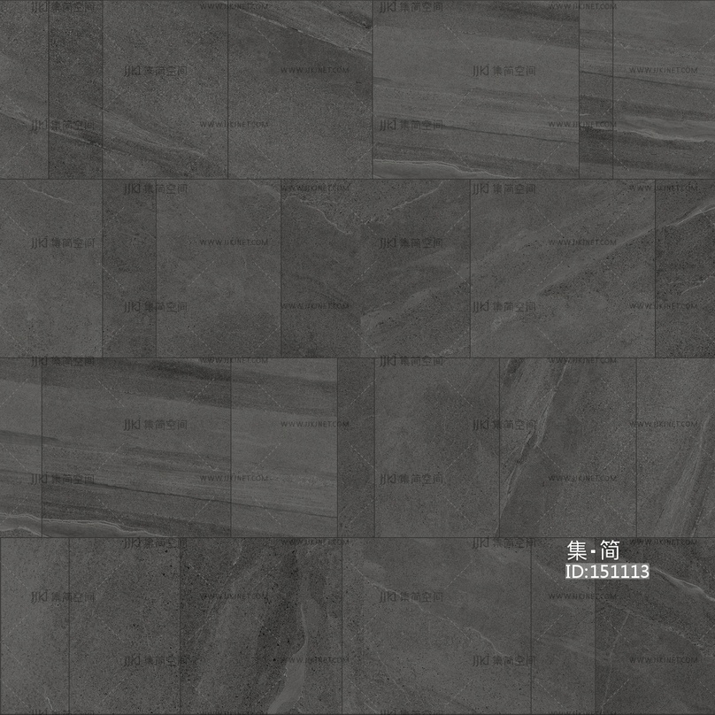 黑色错拼石材瓷砖