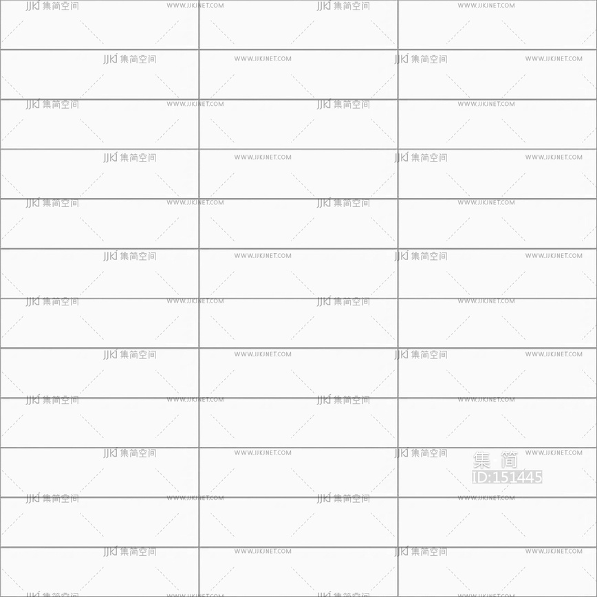 无缝浅灰色长条形条形砖条纹砖贴图1