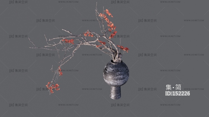 中古风花瓶装饰