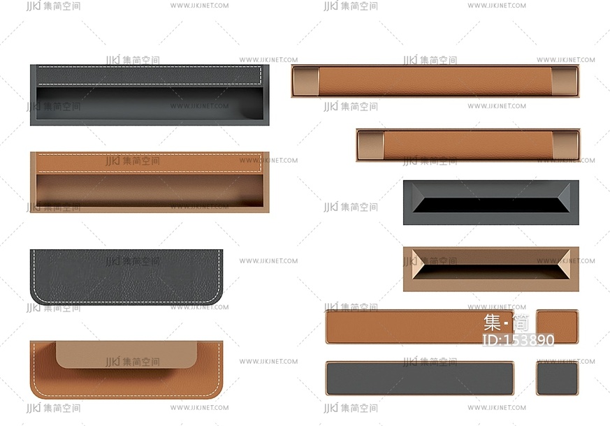 拉手门拉手衣柜拉手把手SU模型