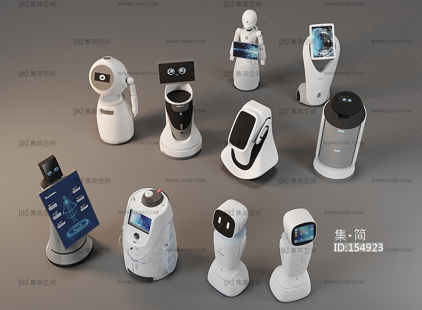 智能机器人3D模型