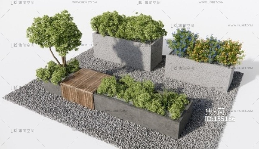 景观座椅SU模型