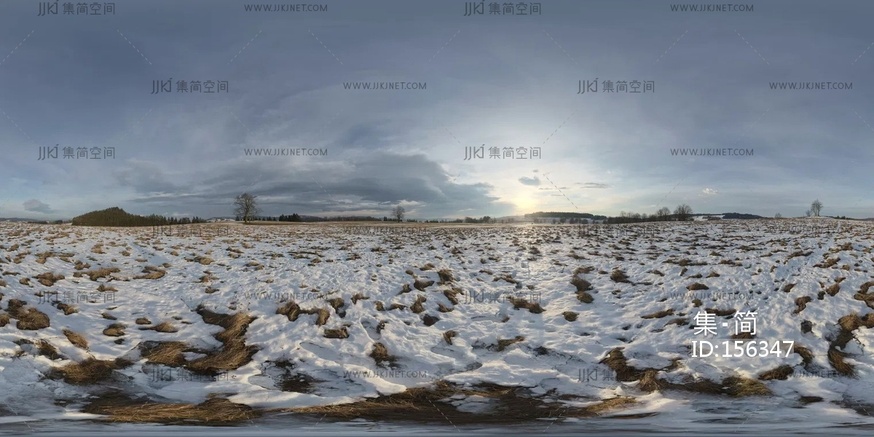 05-pisztyk_黄昏雪景hdri贴图16k