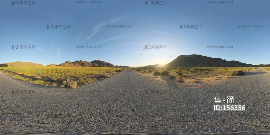 14-goegap_road黄昏户外山脉蓝天hdr贴图_16k