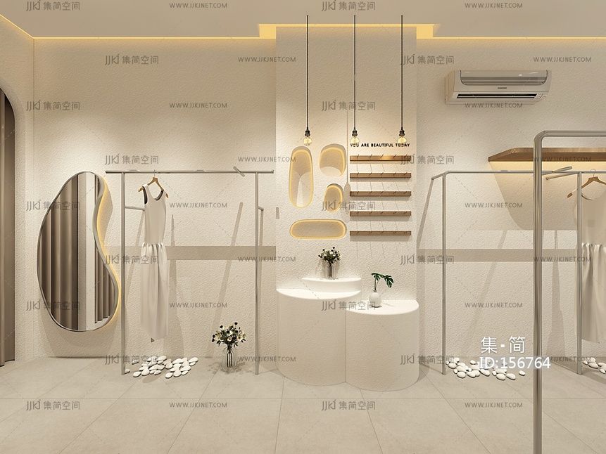 福建店服装店 3d模型