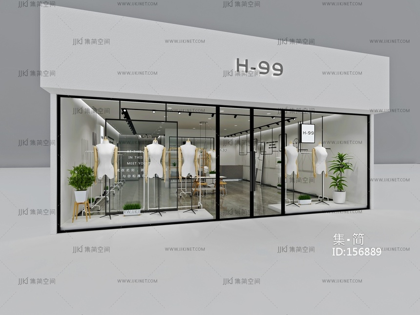 服装店3d模型 