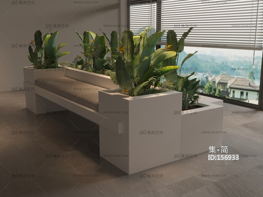 植物座椅 3d模型