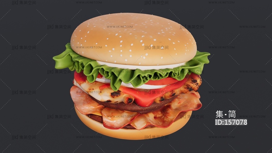培根生菜汉堡