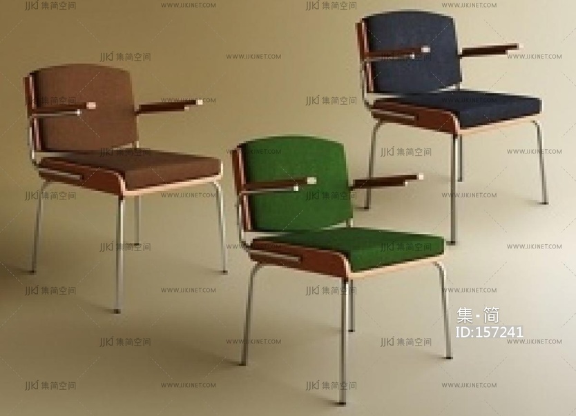 现代北欧餐椅SU模型