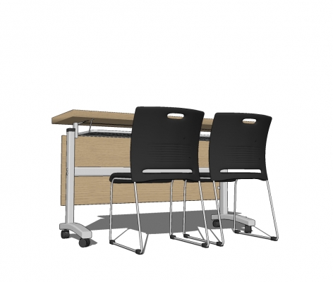 现代培训教室课桌椅