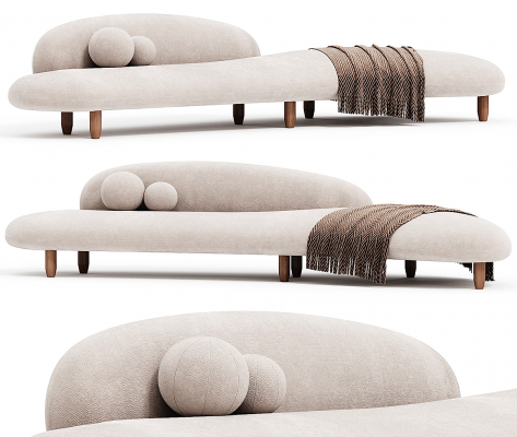 Vitra  异形沙发su模型
