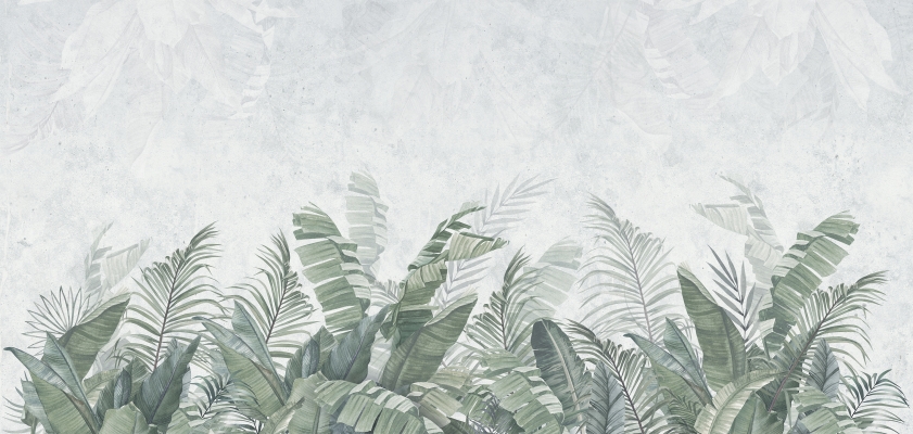 现代植物热带雨林壁纸贴图 (1)