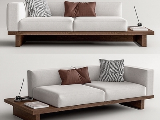 现代双人沙发SU模型