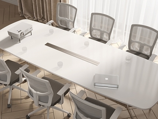 现代会议桌椅组合SU模型