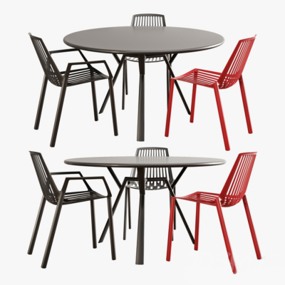 -现代 餐桌椅组合,户外家具