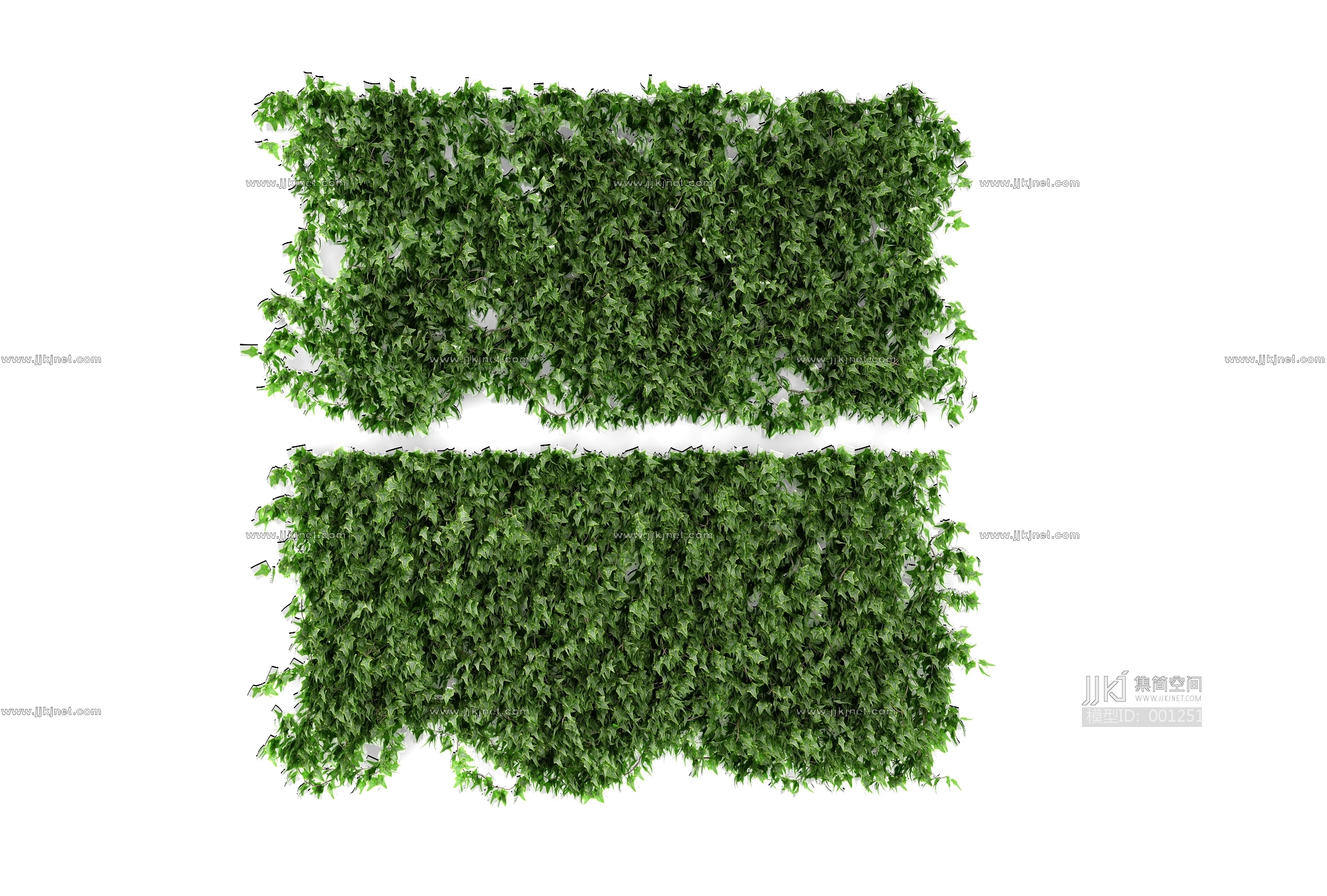 37绿植墙【集简空间】全网3d模型免费下载,贴图下载,保持更新,好模型