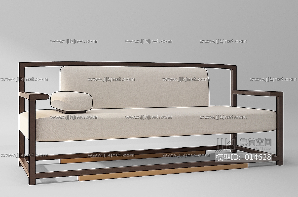 Z481205中式沙发3d模型下载【集简空间】「每日更新」