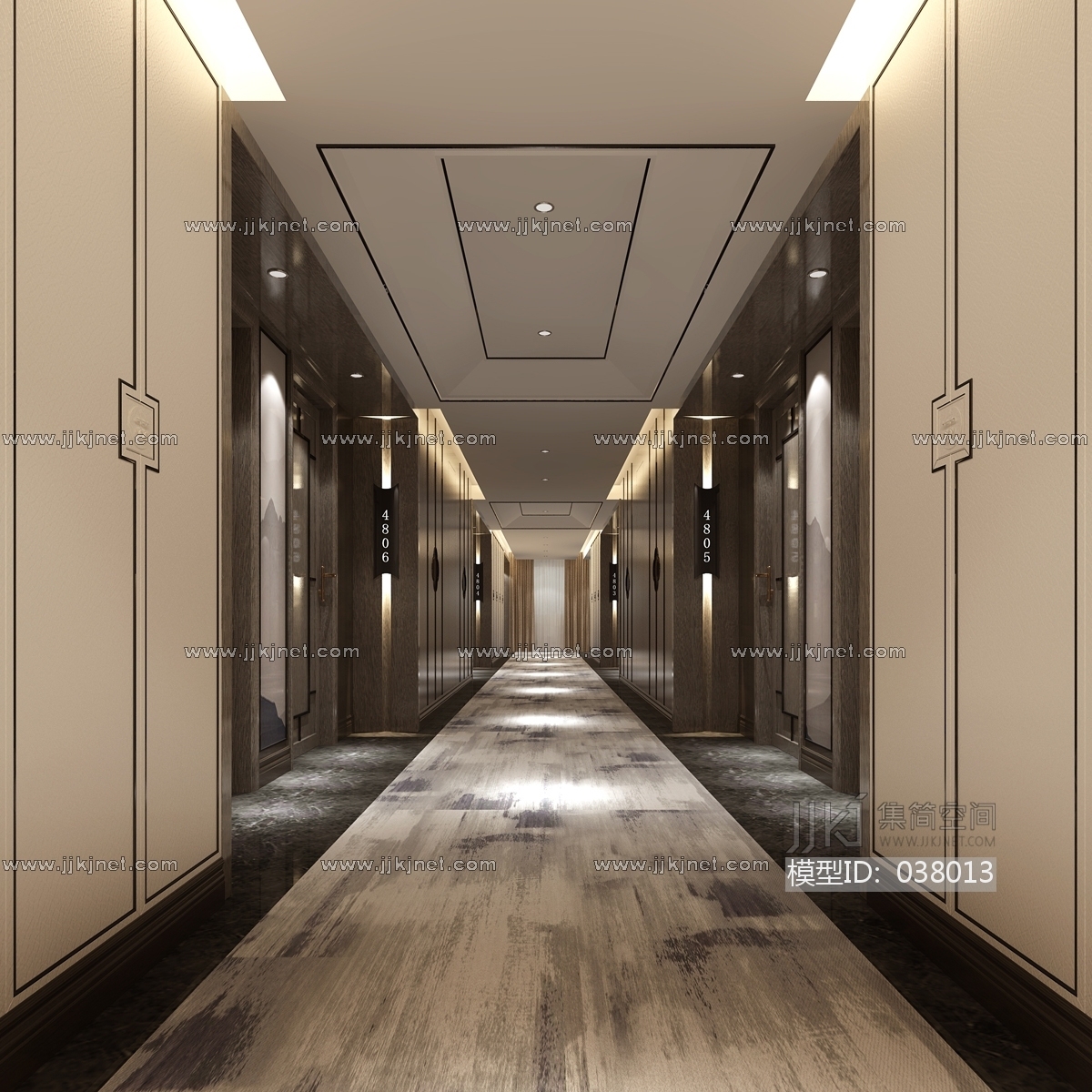 宾馆内庭走廊效果图设计图__建筑设计_环境设计_设计图库_昵图网nipic.com