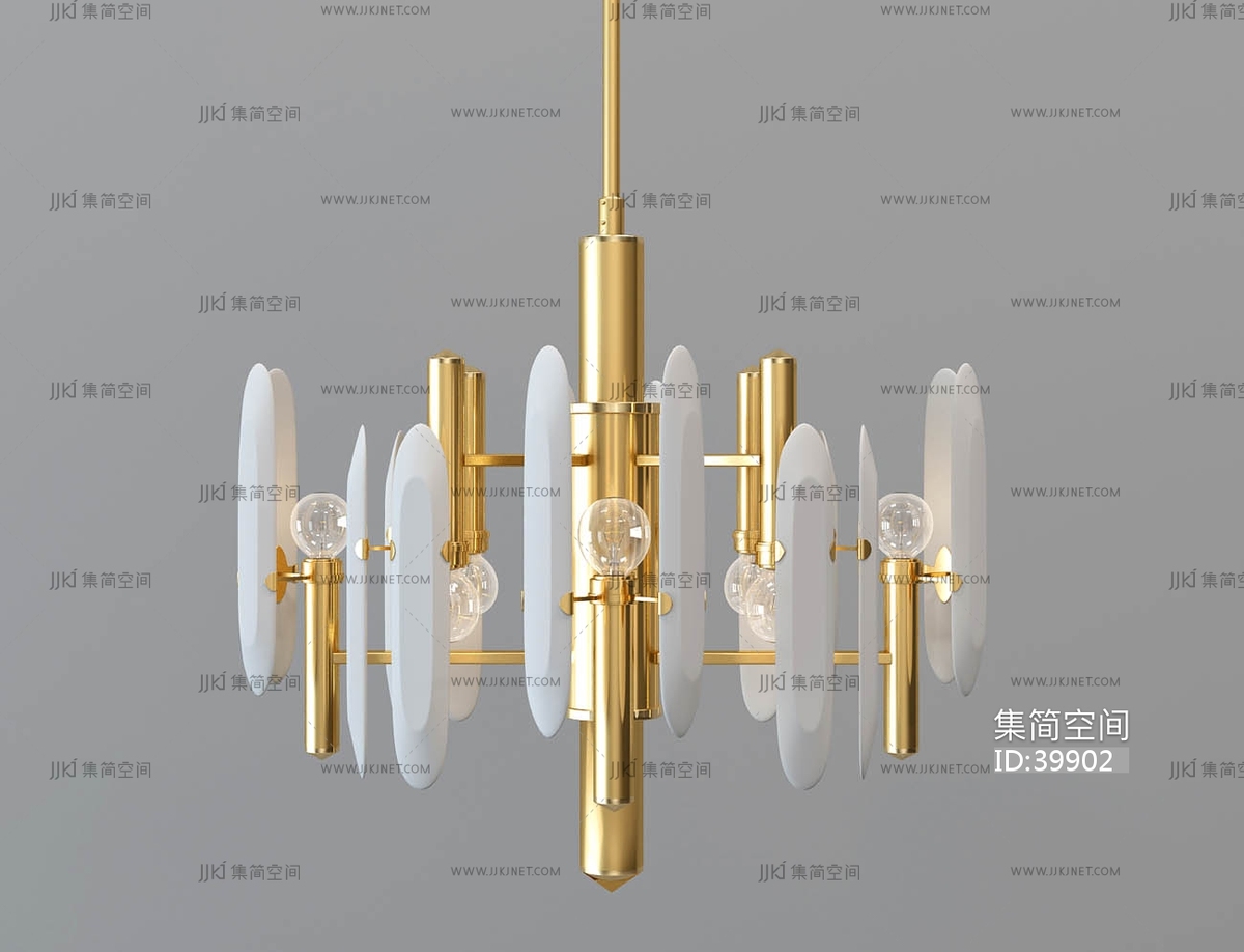 H01-0514Scolari 现代简欧式金属吊灯3d模型下载-【集简空间】「每日更新」