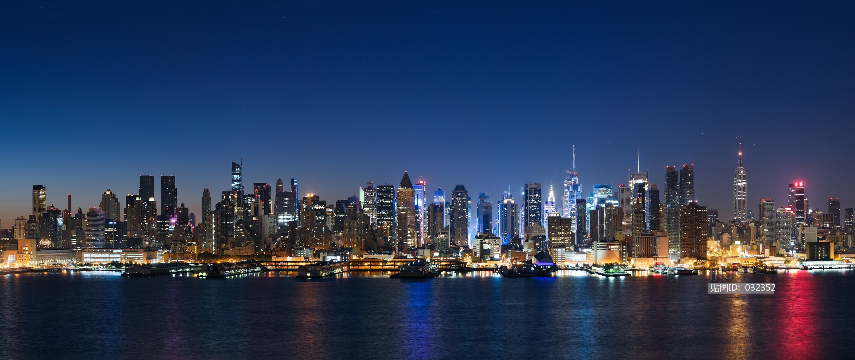 城市景观天空夜景窗口贴图 (23)