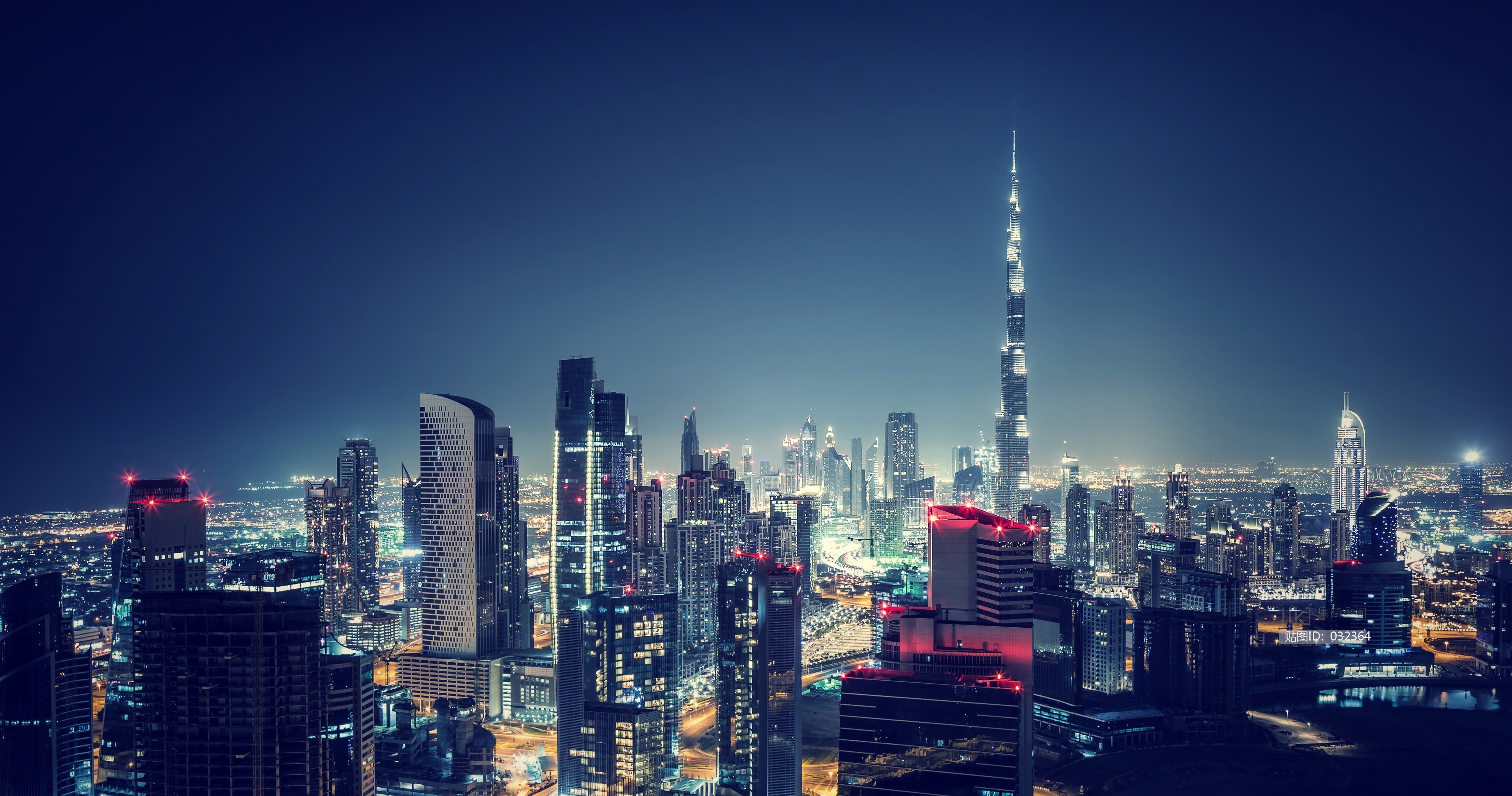 城市景观天空夜景窗口贴图 (17)
